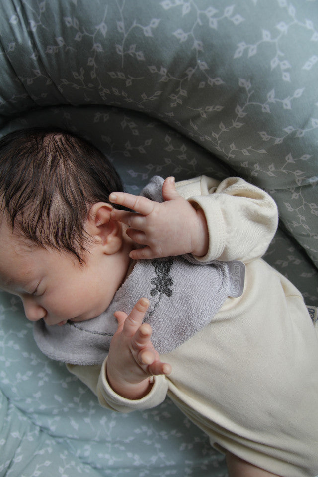 Baveta eleganta brodata BabyJem